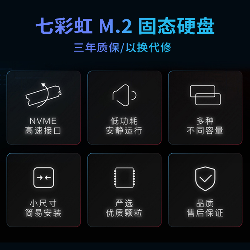七彩虹CN600PRO m2固态硬盘笔记本台式电脑ssd硬盘256g/512g/1t - 图2