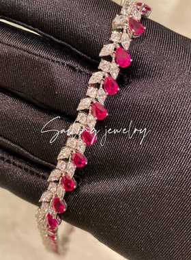 项链香港专柜英国欧美风人工钻