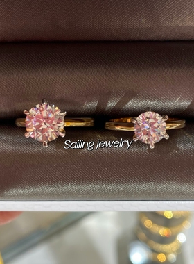 香港六爪克拉钻石戒指现货