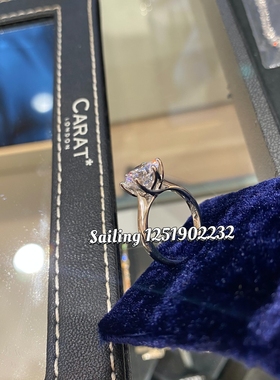 香港克拉白金日韩风钻石戒指现货