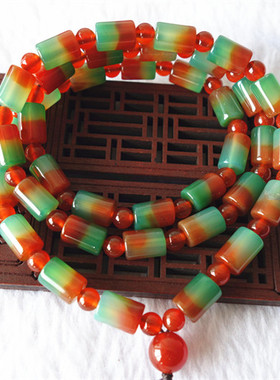 链子毛衣链项链路路通玛瑙男女款