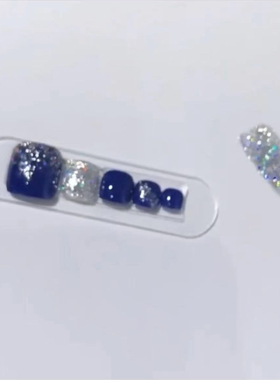 脚指甲闪亮片成品持久防水可拆卸
