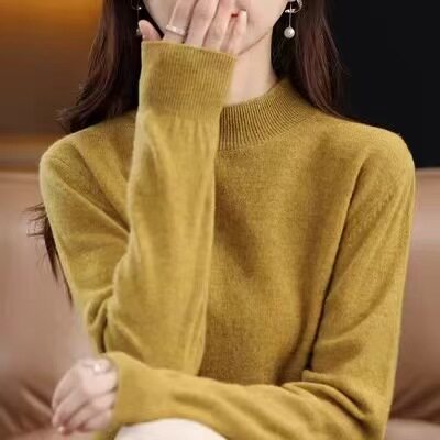 【花花专属】半高圆领套头大码宽松百搭打底