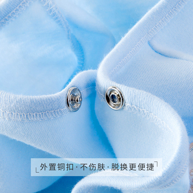 新生儿衣服秋冬纯棉0分体和尚服 南极人影晗保暖上装