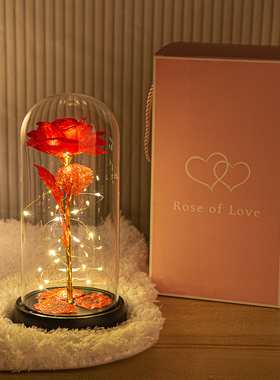 永生花玫瑰花束摆件送妈妈生日