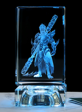 水晶摆件王者荣耀手办彩灯小夜灯