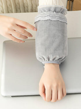 袖套女短款家用护袖学生办公室袖头工作袖筒儿童可爱秋冬防污套袖