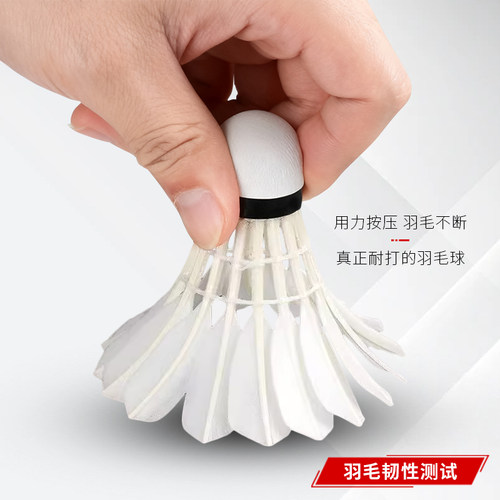 李宁羽毛球D6 D8专业G100/G200/G300S耐用飞行稳定精选全圆鹅大方 - 图3