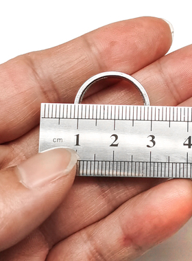 不掉色不生锈防过敏不锈钢开圈戒