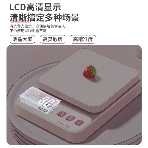 Выпечка на кухонной шкале.