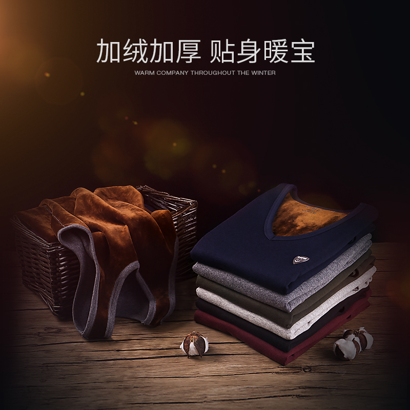 保暖背心男士加绒加厚打底上衣女无痕德内衣棉马甲内穿防寒秋冬季 - 图1