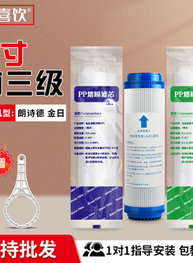 朗诗德净水器滤芯通用金日11寸