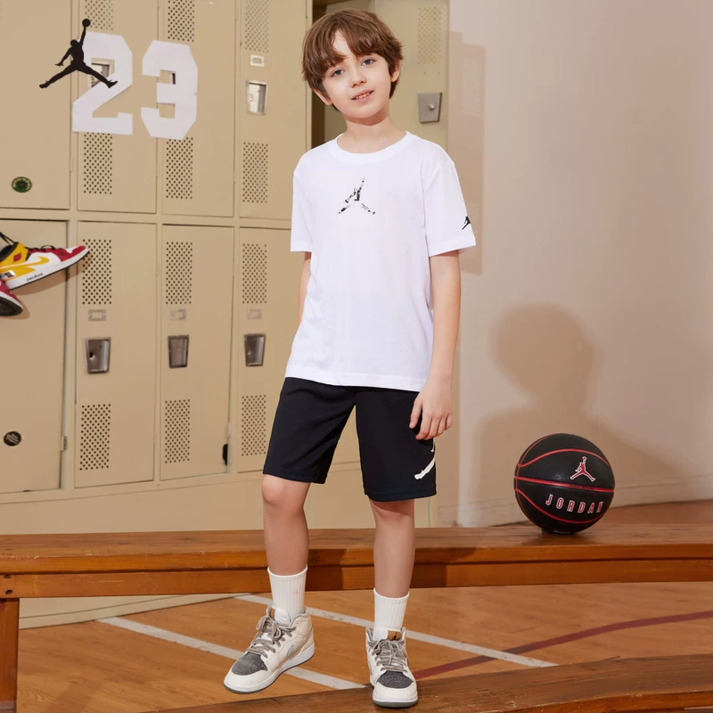 Детская летняя дышащая футболка Nike Jordan для мальчиков, летняя одежда, детская одежда, для подростков, с коротким рукавом