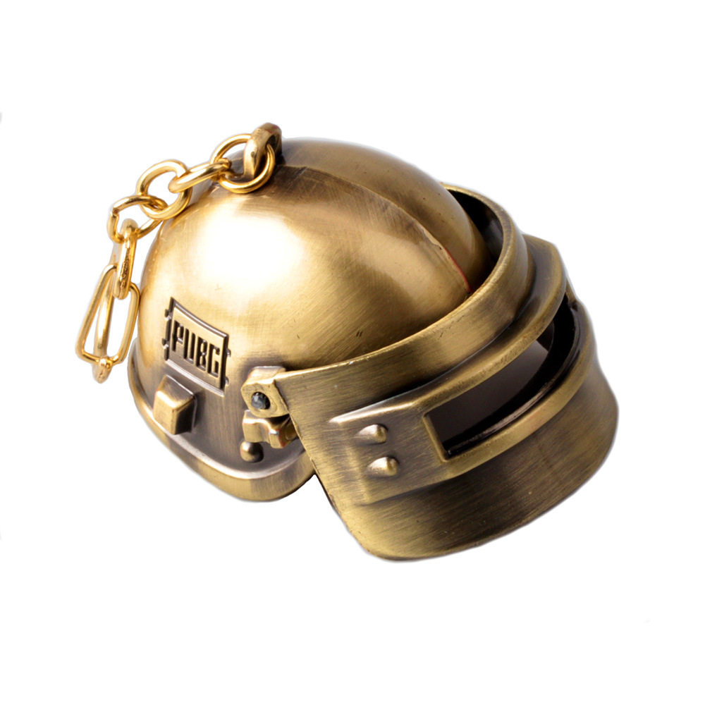 绝地求生饰品绝地求生钥匙扣吃鸡游戏武器挂件大逃杀大号三级头可打开锌合金