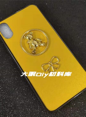 手机壳配饰diy材料合金蝴蝶结