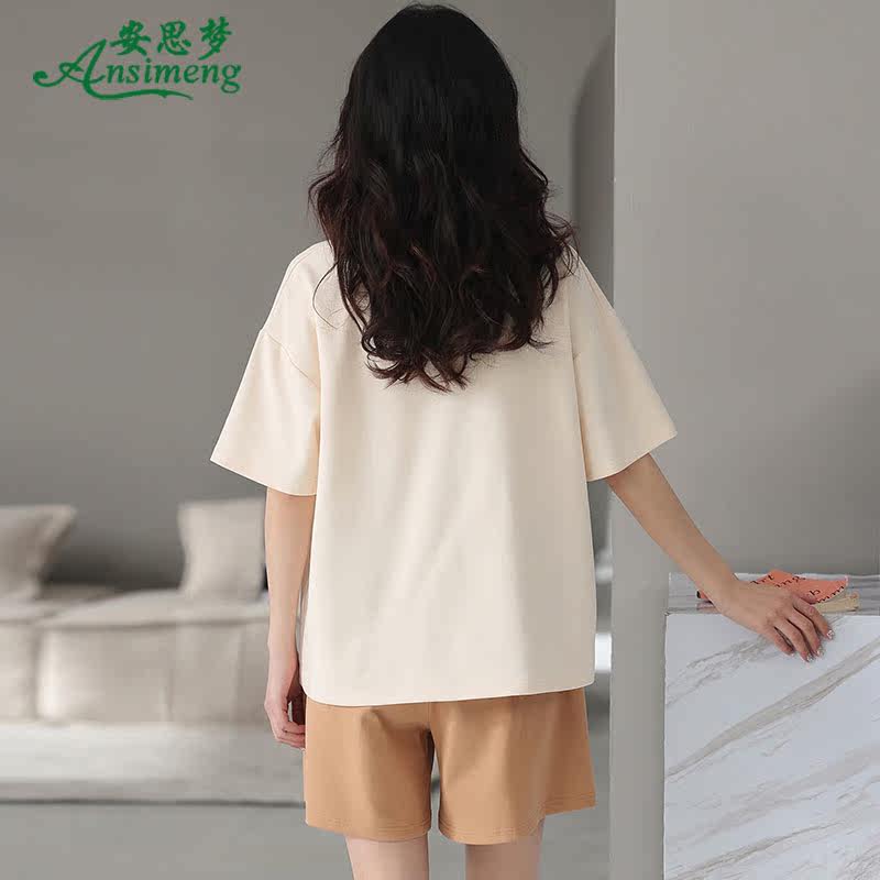 2022年新款夏季纯棉短袖加大码睡衣 安思梦睡衣/家居服套装