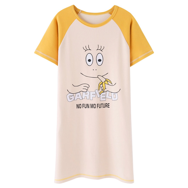 睡裙夏韩版甜美可爱女款全棉连衣裙 安思梦睡裙