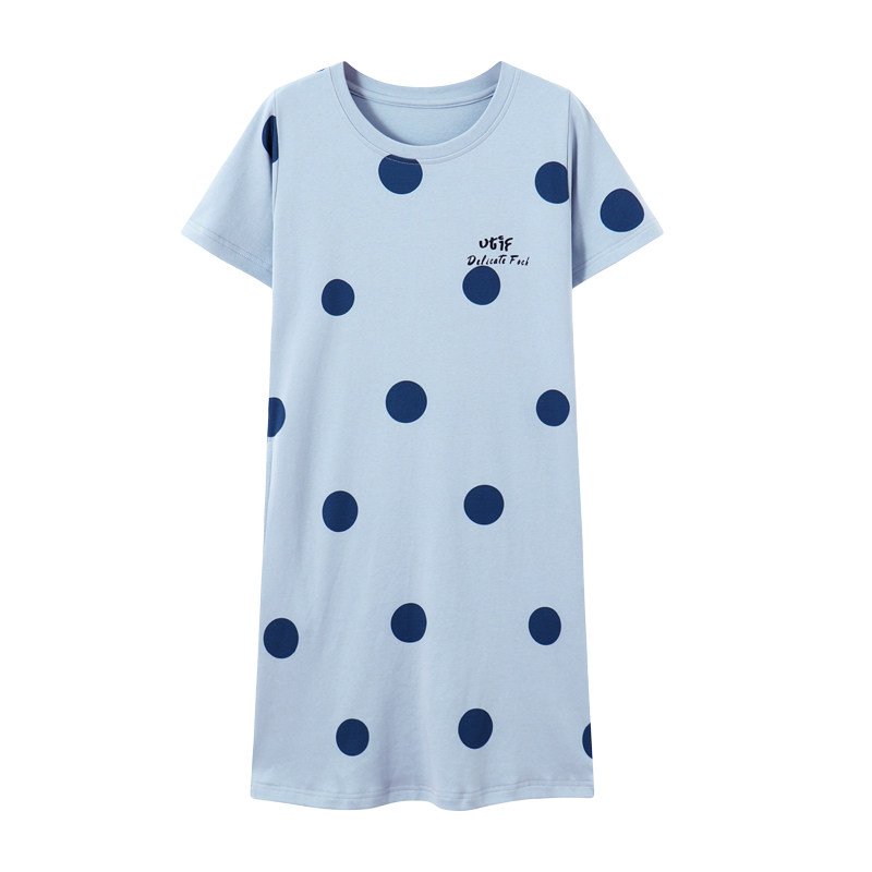 睡裙2022年新款纯棉短袖宽松裙子 安思梦睡裙