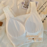 Бархатная демисезонная удерживающая тепло майка топ, бюстгалтер, утепленное нижнее белье