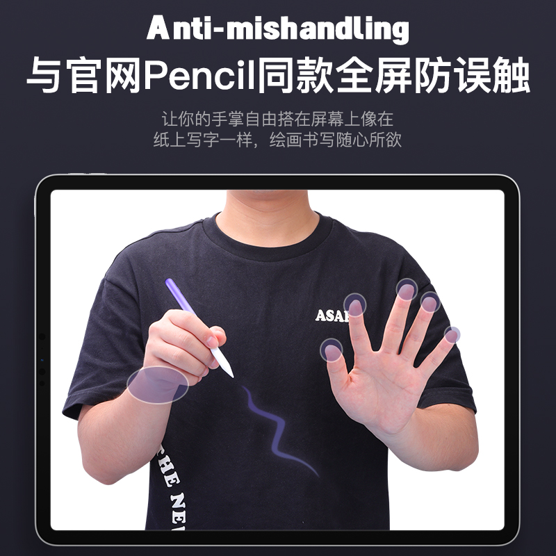 ifacemall梦幻渐变apple pencil电容笔ipad触控笔防误触适用苹果一代ipadpencil二代触屏笔磁吸平板笔手写笔