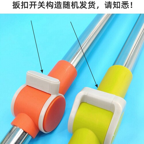 大卫旋转拖把杆手压升级一体杆22mm加粗通用拖布替换杆配件包邮 - 图0