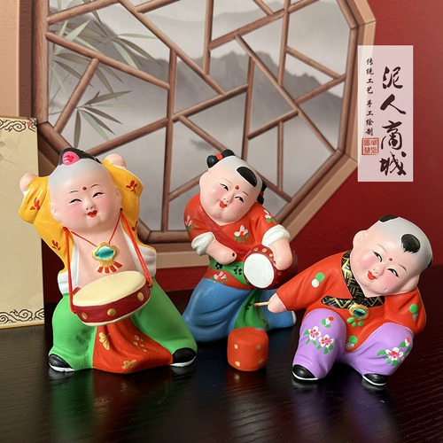 Tianjin Clayman Zhang Genpin Cailang Китайский характерный дары китайский стиль