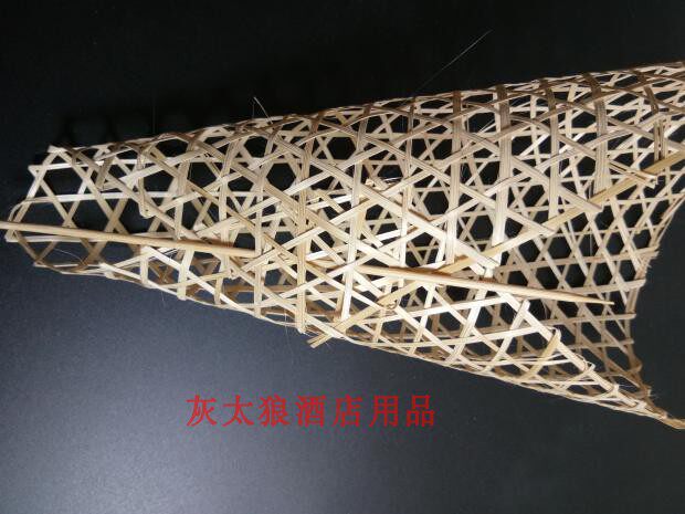 竹达手工竹编织竹网餐垫竹编垫酒店用品手工竹网垫防粘锅竹板竹笪_虎窝淘