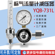 Standard gas flow meter pressure reducing pressure pressure gauge YQB-731L laboratory exhaust detection precision meter