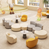 Kindergarten School Children Couch Stool Beauty Salon Lounge Sofa Casual Reception Guest Sofa and chairs Composition