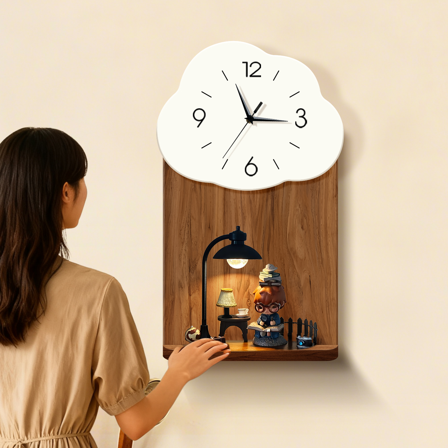 Creative Clock Blind Box Figure Storage Display Stand