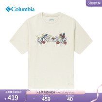 Columnia Colombia Outdoor 24 Spring Summer New Pint Woman Hygroscopic Printed Short Sleeve Sports T-shirt AP3242