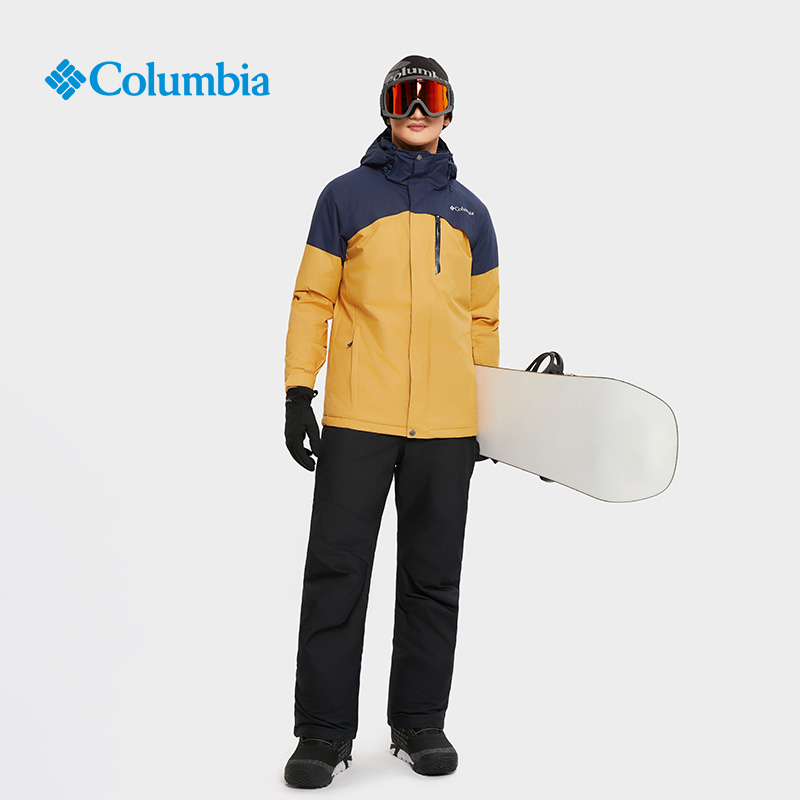 Columbia哥伦比亚户外男子银点防水冲锋衣保暖防风滑雪服WE0975 - 图2