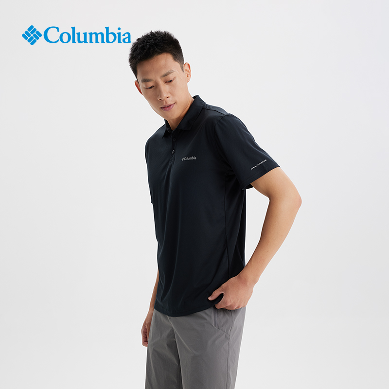 Columbia哥伦比亚户外24春夏新品男降温凉爽POLO衫短袖T恤XE4476 - 图0