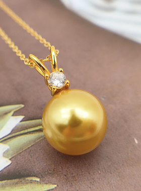 S925纯银兔子头母贝珍珠吊坠锁骨