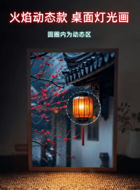 中古风春节灯笼动态装饰画