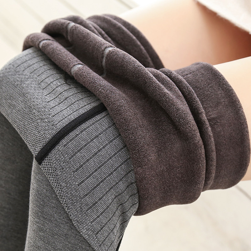 加大码胖mm200斤鱼骨高腰收腹打底裤女外穿冬季500克羊绒加绒加厚,淘宝优惠券,粉丝福利购,淘宝优惠卷