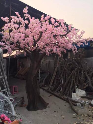 仿真树假树仿真绿植大型落地 定做仿真樱花树桃花树田园装饰盆栽 - 图2