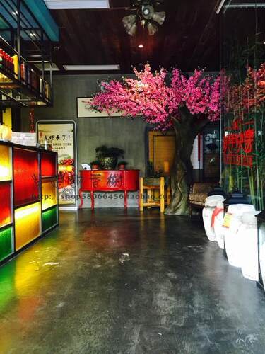 仿真树假树仿真绿植大型落地 定做仿真樱花树桃花树田园装饰盆栽 - 图1