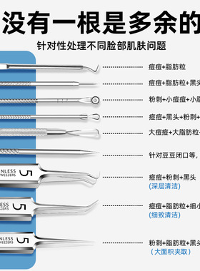 粉刺针超尖粉刺针去暗疮针套装