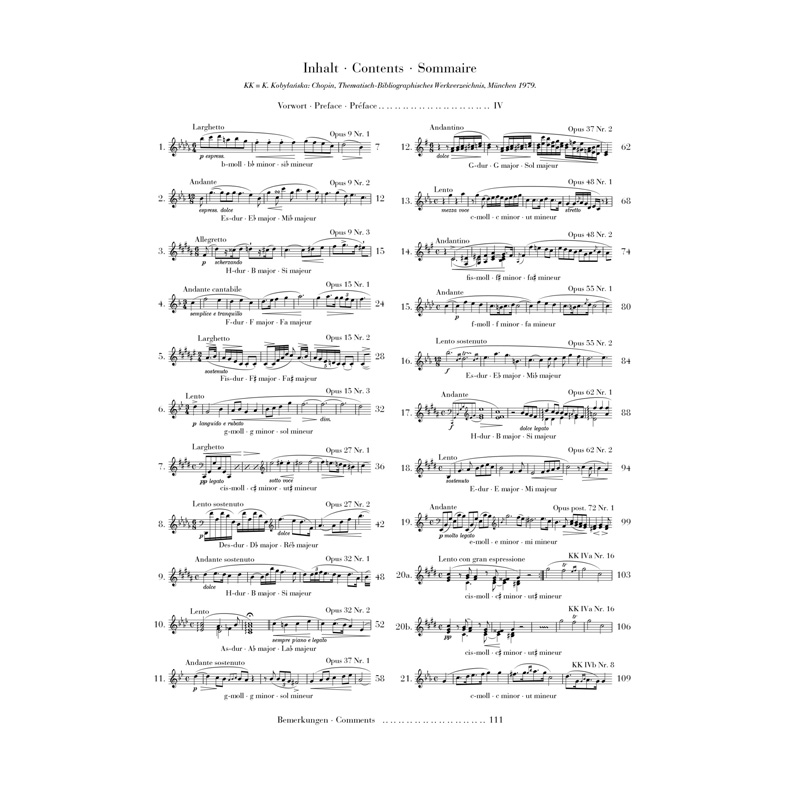亨乐原版 肖邦夜曲全集 钢琴独奏 带指法 Chopin Nocturnes br. HN185 - 图1