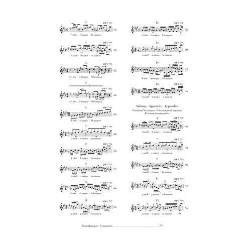亨乐原版 巴赫二部与三部创意曲集BWV772-801 钢琴独奏带指法 Bach Inventionen und Sinfonien br. HN589 - 图2