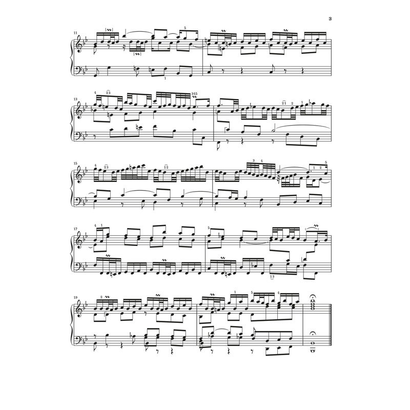 亨乐原版 巴赫 帕蒂塔 降B大调第一组曲BWV825 Bach Partita no.1 B flat major BWV 825 HN1651 - 图2