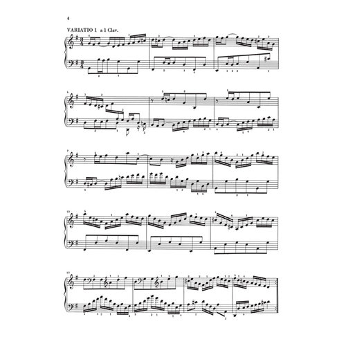 亨乐原版 巴赫 哥德堡变奏曲BWV988 钢琴独奏带指法 Bach Goldberg Variations BWV988 HN159 - 图3