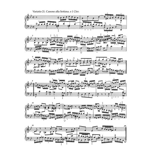 骑熊士原版 巴赫 哥德堡变奏曲BWV988 钢琴独奏带指法 Bach Goldberg Variations BWV 988 BA10848 - 图2