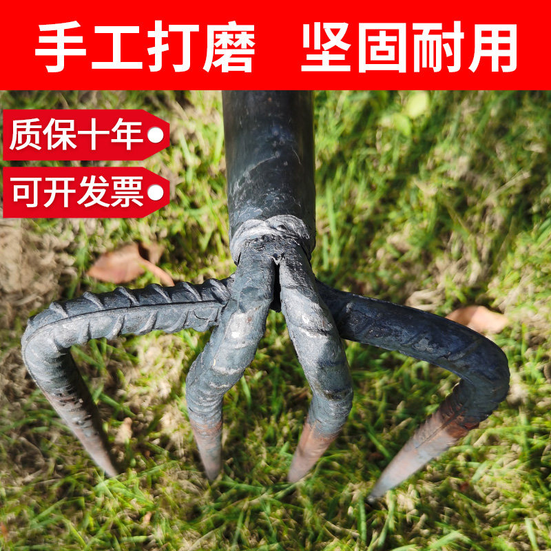 种菜工具钉耙子农具赶海铁耙子农用铁抓子松土耙锄头二齿三齿四齿,淘宝优惠券,粉丝福利购,淘宝优惠卷