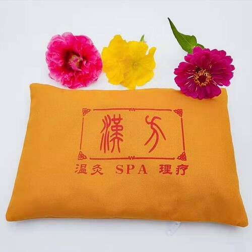 汉方大粒盐按摩足疗美容院微波炉炒锅加热盐包通经活络热敷理疗袋 - 图0