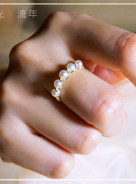 轻奢手工美国14k包金女气质小指