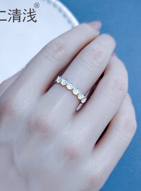 纯手工999足银雏菊戒指