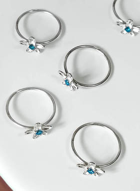 手工999足银戒指女时尚简约