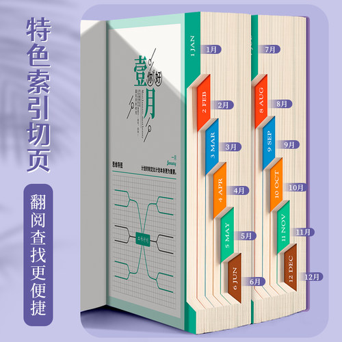 2024年日程本a5效率手册365天每日计划本工作自律打卡记事本新款时间管理手册一日一页日记本笔记本子定制-图2